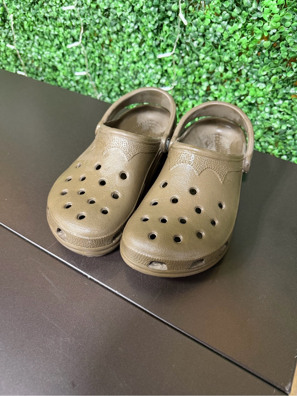 CROCS Classic Clog Sandals in Olive